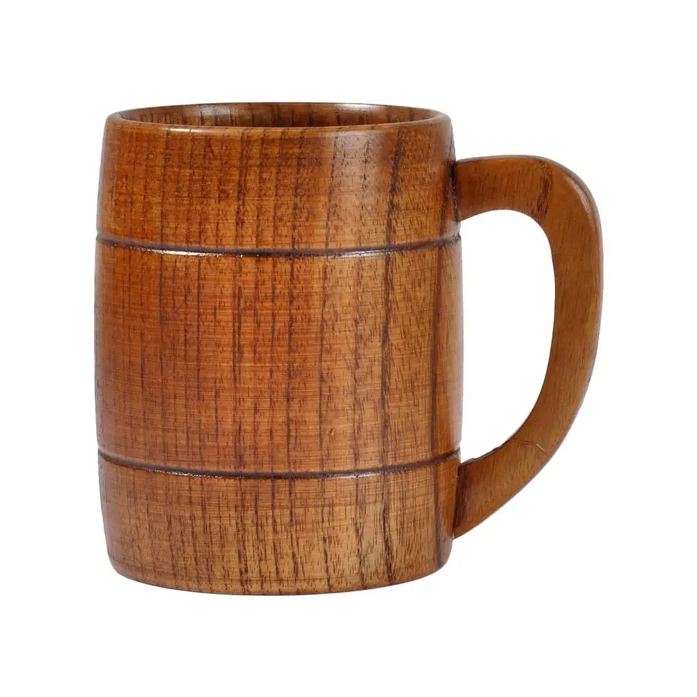 Креативная деревянная чашка в форме бочонка для питья пива чая кофе молока