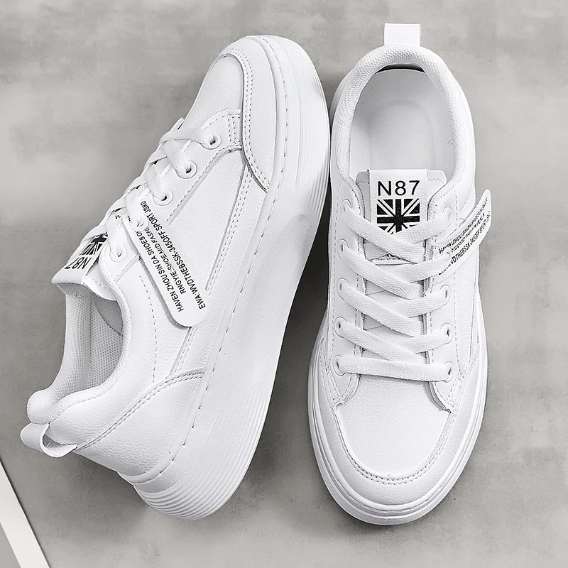 Кроссовки женские из микрофибры Вулканизированная подошва повседневная