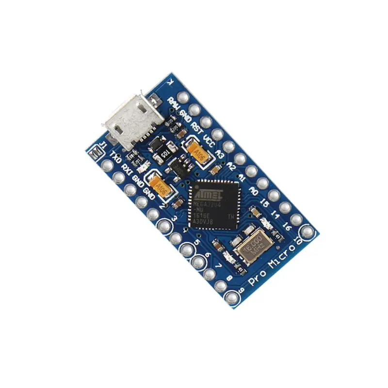 

2021 New Pro Micro ATmega32U4 5V 16MHz Replace ATmega328 Pro Mini Development Board with 2 Row Pin Header for Leonardo Mini USB