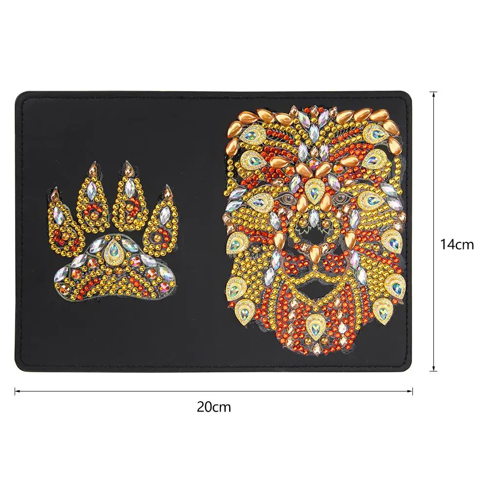 Кожаная обложка для паспорта сделай сам креативная защита со стразами особой