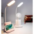 Регулируемая Настольная лампа с USB-зарядкой для чтения детей, многофункциональный светодиодный светильник для защиты глаз, для студентов, с сенсорным затемнением