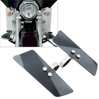 2pcs brown motorcycle wind fork air deflector with mount kits for honda vtx1300r for kawasaki suzuki yamaha universal