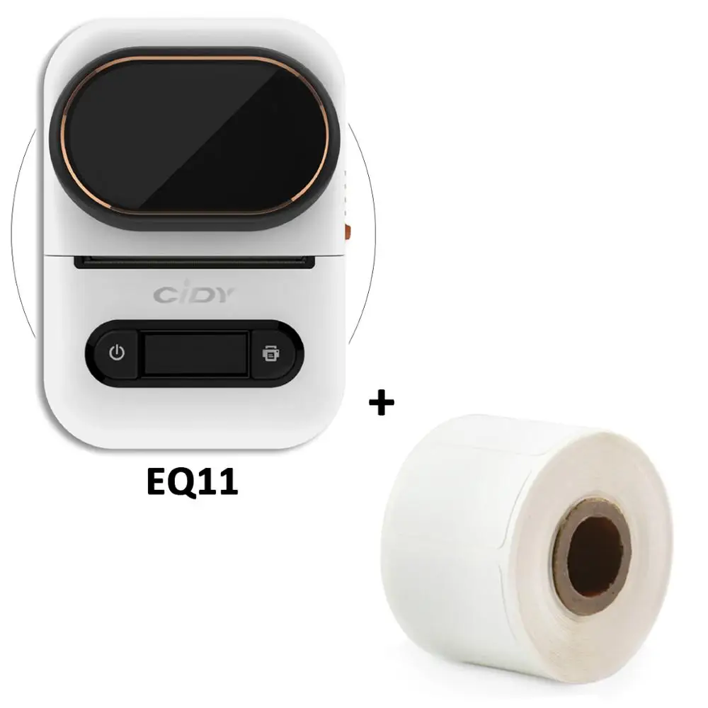 Мини карманный принтер для этикеток White EQ11 Bluetooth портативный термопринтер