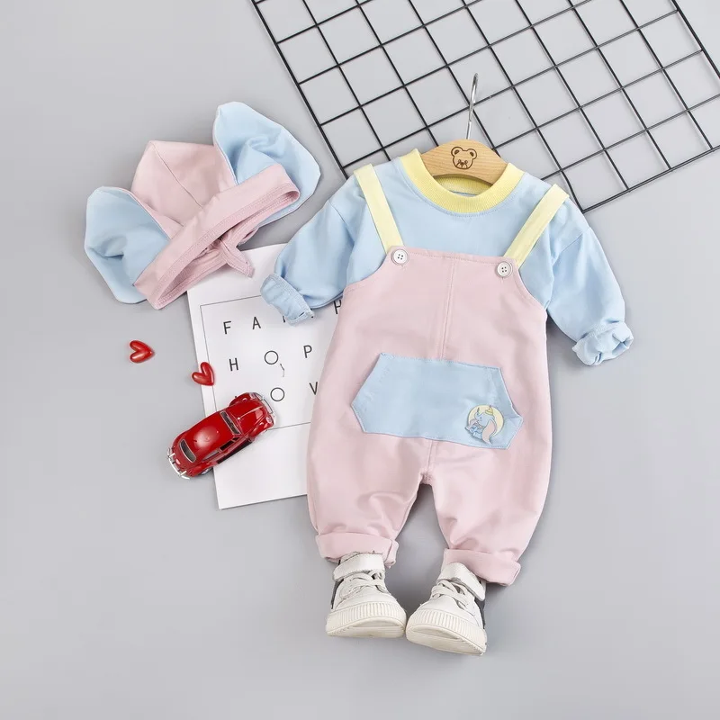 Комплекты одежды для новорожденных весенне-осенние хлопковые топы малышей +