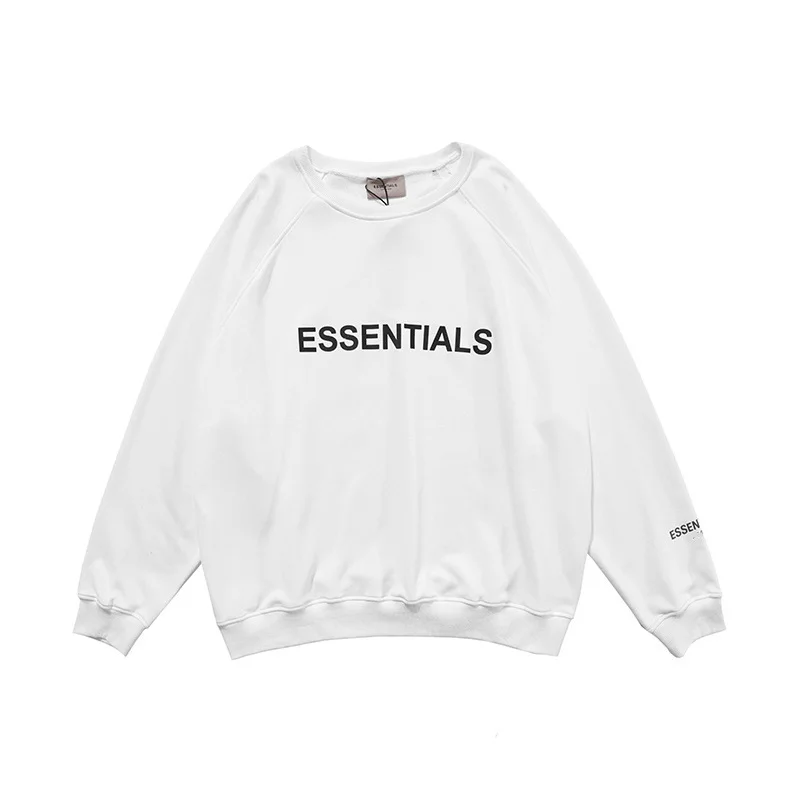 

2021 Double Thread High Street Letter Print Solid Sweatshirt Hoody Casual Cotton Sweatshirts Streetwear Clothes Oversized Hoodie