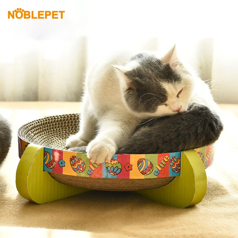 Noblepet круглая воздухопроницаемая деревянная кровать для кота-любимца летний