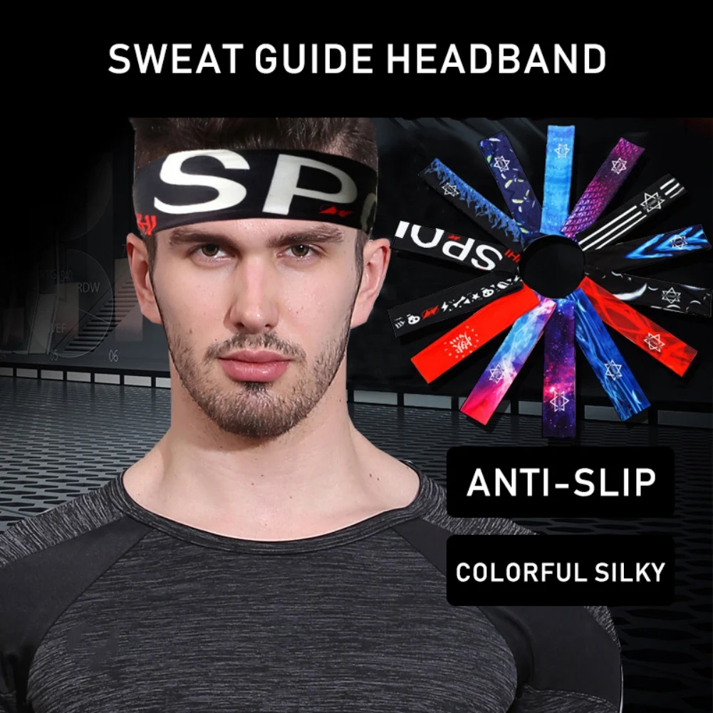 

Повязка на голову спортивная для мужчин и женщин, дышащая, впитывающая пот, для фитнеса, йоги, баскетбола, бега, 1 шт.