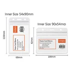 Чехол-накладка для офисного билета, прозрачный, с карманом