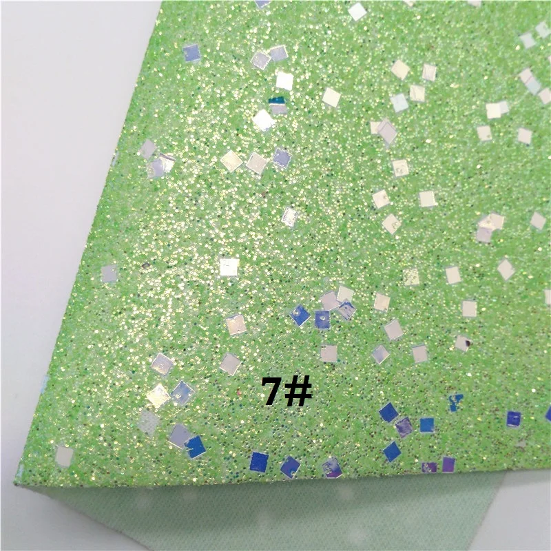 7 Glitterwishcome 21X29 см А4 Размер синтетическая кожа, неоновая массивная блестящая кожа, искусственная ткань из искусственной кожи винил для бантов, GM562A - Цвет: 7