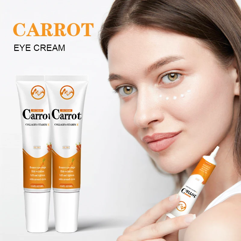 Minch Carrot Eye Cream Remove Bags Blemish Anti Puffiness Dark Circles Delays Anti-wrinkles Firming Brighten Skin Unisex | Красота и
