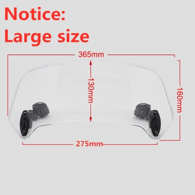 Универсальный Регулируемый Удлинитель на лобовое стекло мотоцикла спойлер