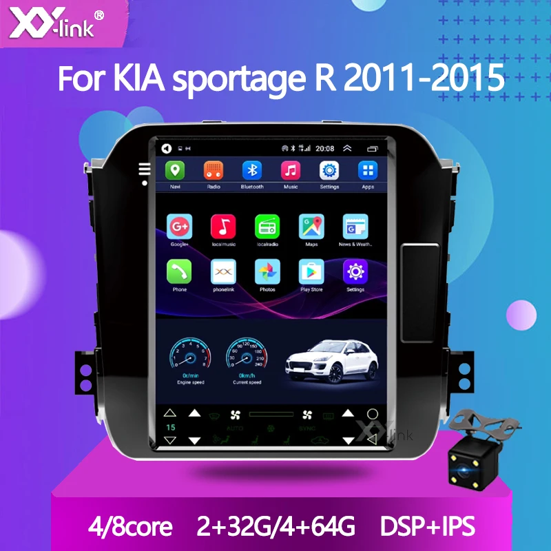 

9.7"Tesla Style Screen Car Radio Android 10.0 Sportage 3 4 2011-2015 Gps Navigation For KIA Sportage R 1 2 Sedan Multimedia
