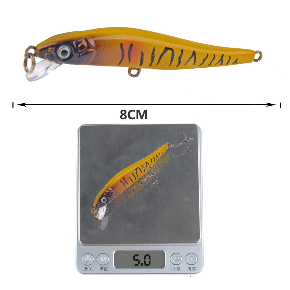 29pcs Mixed Sinking Floating Minnow Fishing Lure Hard Artificial Crank Baits 3D Eyes Wobblers Crankbait treble hooks bass pesca | Спорт и