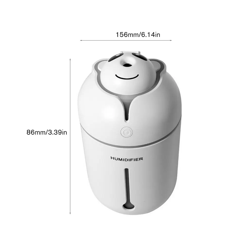 Bear Ultrasonic Aroma Essential Oil Diffuser Lunar Light Cool Mist Humidifier for Home Room Study Yoga Spa Drop Shipping Sale | Бытовая