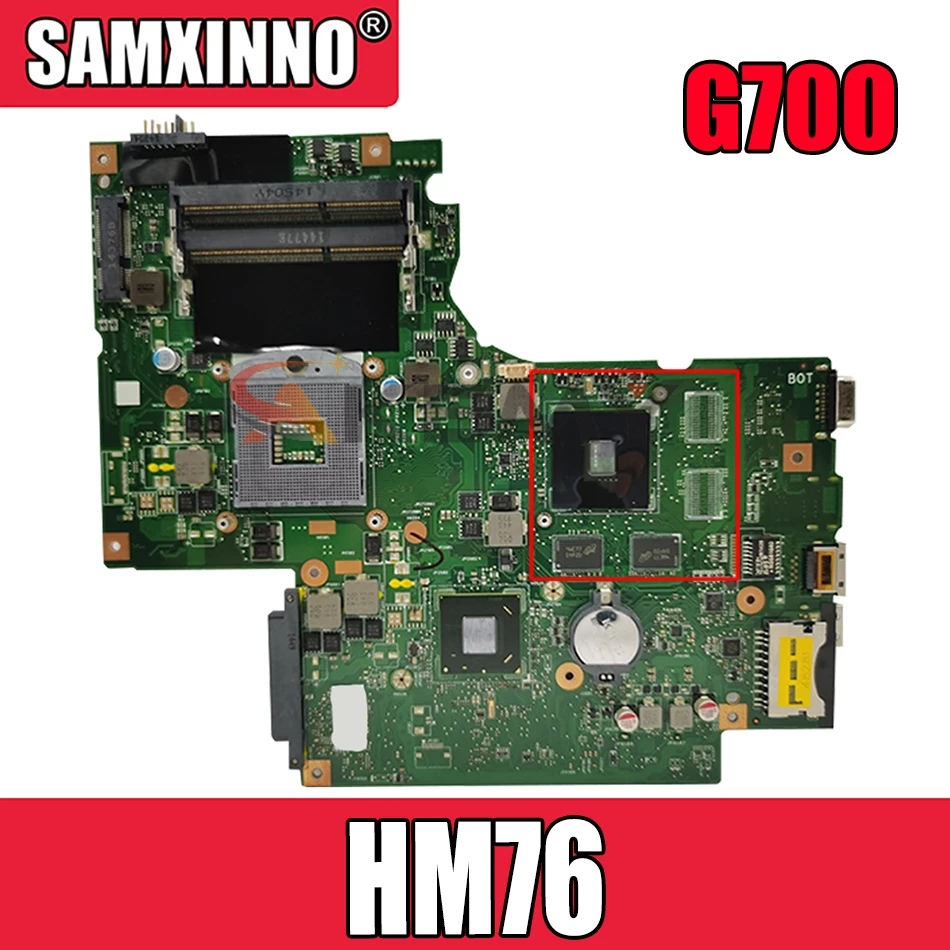 

REV.2.0 Laptop motherboard For LENOVO G700 HM76 Mainboard SLJ8E N14M-GE-B-A2 11SN0B5M11 11S90003042 DDR3