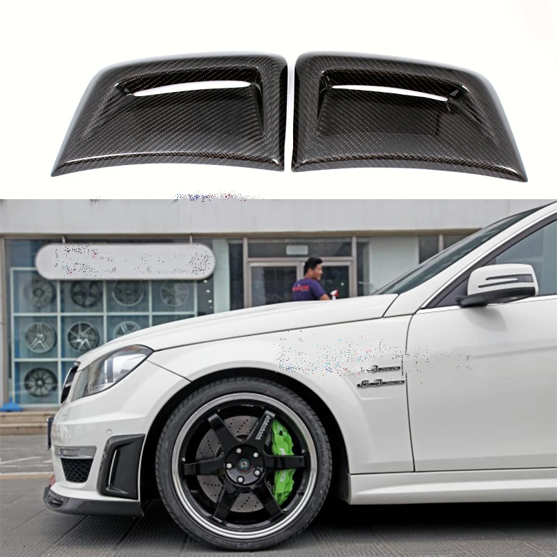 Боковая решетка вентиляционного отверстия из углеродного волокна для Mercedes Benz C