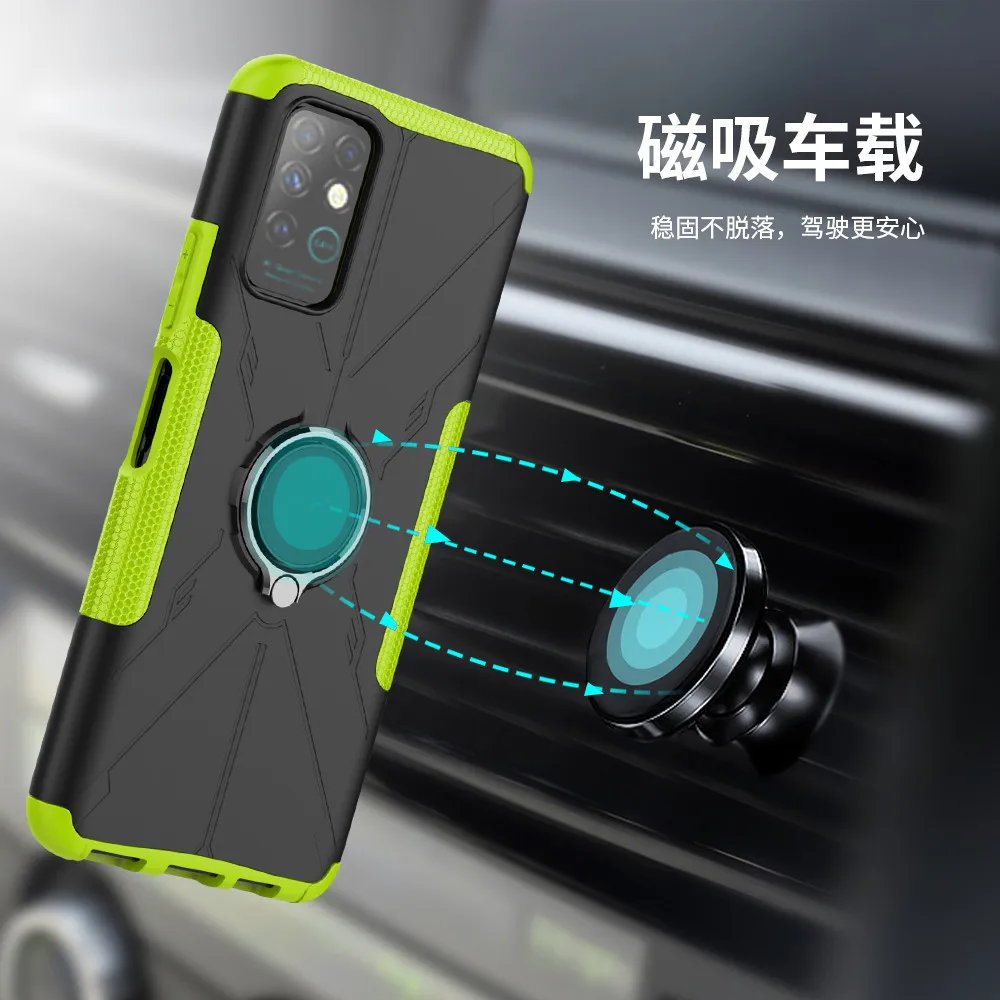for infinix note 8 case luxury ring back cover stand armor shockproof case for infinix note8 infinix x692 phone case free global shipping