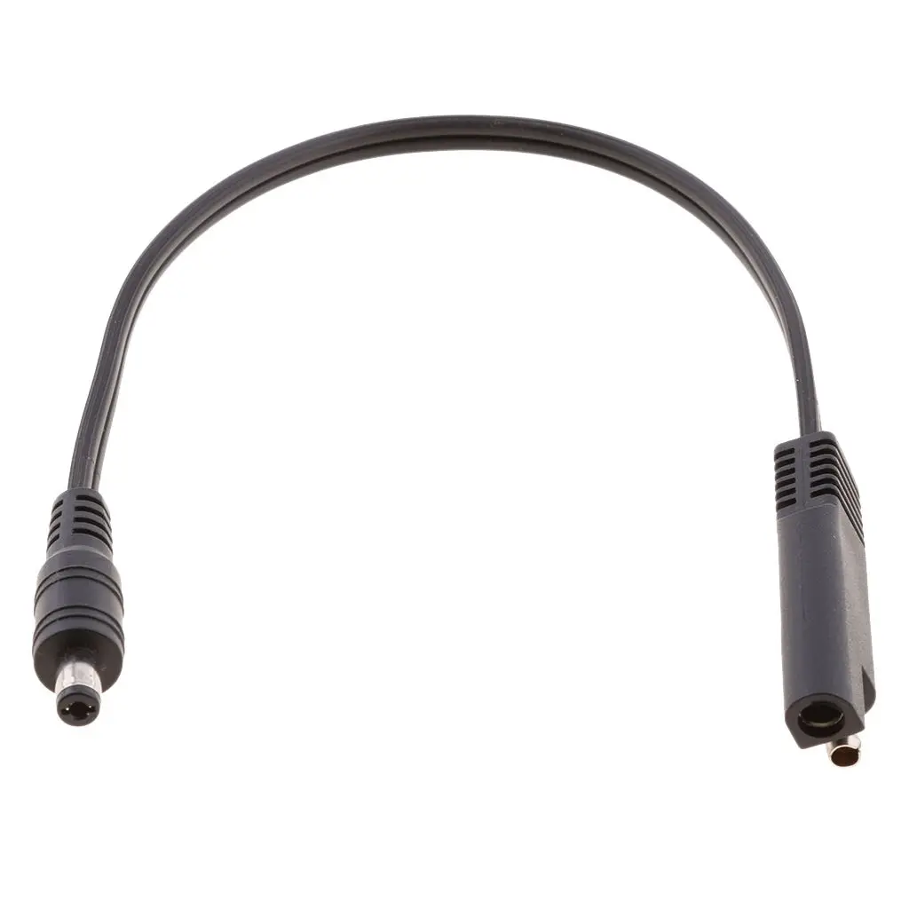 

DC Power 5.5x2.1mm Male to SAE Plug 18AWG Cable For Automotive Connector Standard SAE Plug works with most brands SAE outlets