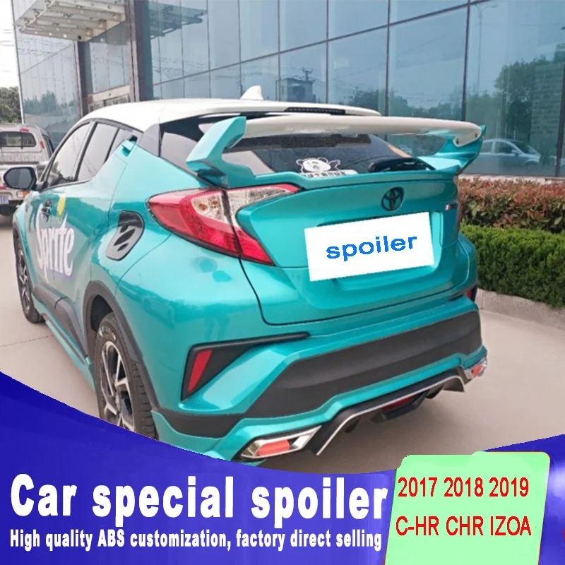 Новый дизайн высококачественный спойлер из АБС-пластика для Toyota C-HR IZOA большой 2017