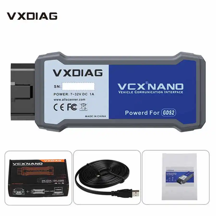 Нано Поддержка VXDIAG VCX для GM Tech2Win и GDS2 вместо оригинального инструмента MDI NANO GM|tool