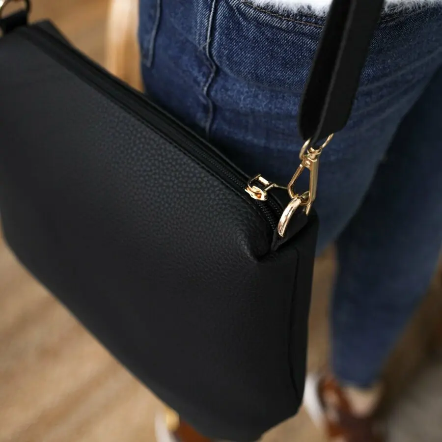 

Bags for Women 2021 Fashion JLBERTO Amparo hand and shoulder bag with black belt detail Woman Shoulder bag Black Free shipping