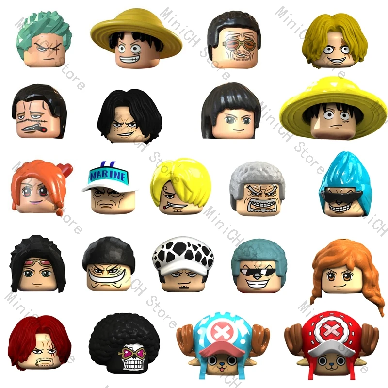 Экшн-фигурки героев японского аниме популярные строительные блоки MOC для детей