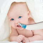 Детский Назальный аспиратор, Электрический Безопасный гигиенический очиститель носа, силиконовая присоска для носа, для новорожденных, младенцев, малышей, детей, 2 регулировки