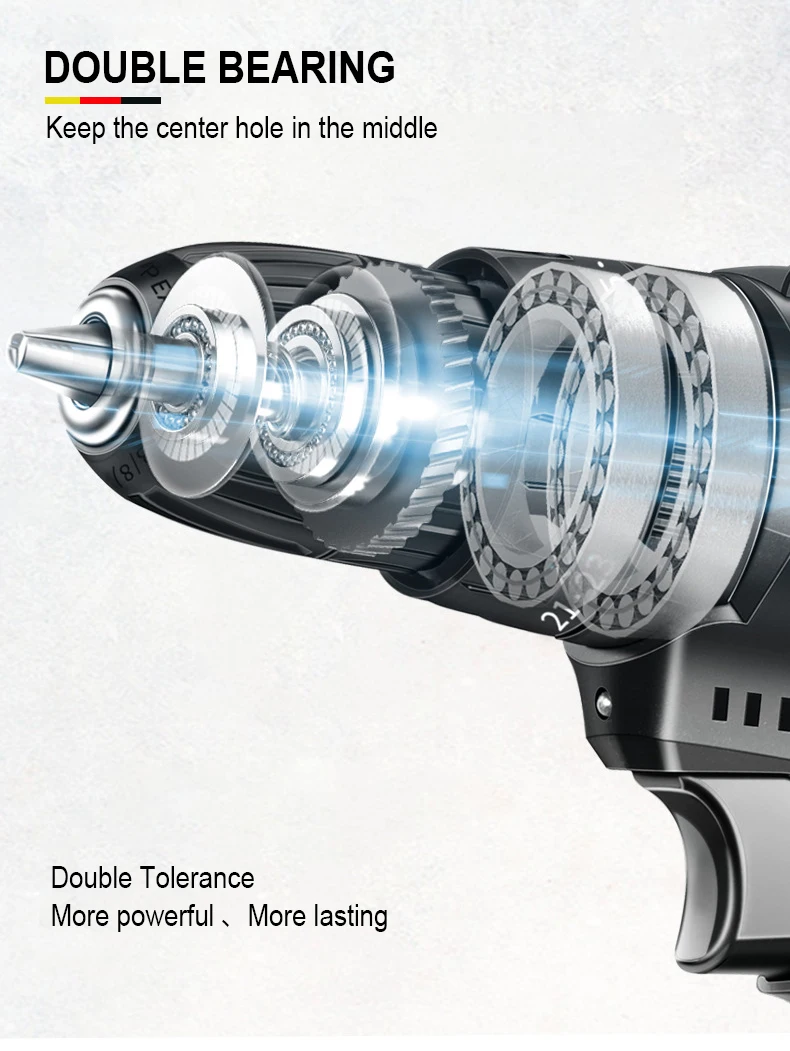 Электрическая отвертка XEAST Аккумуляторная дрель ударная силовой привод