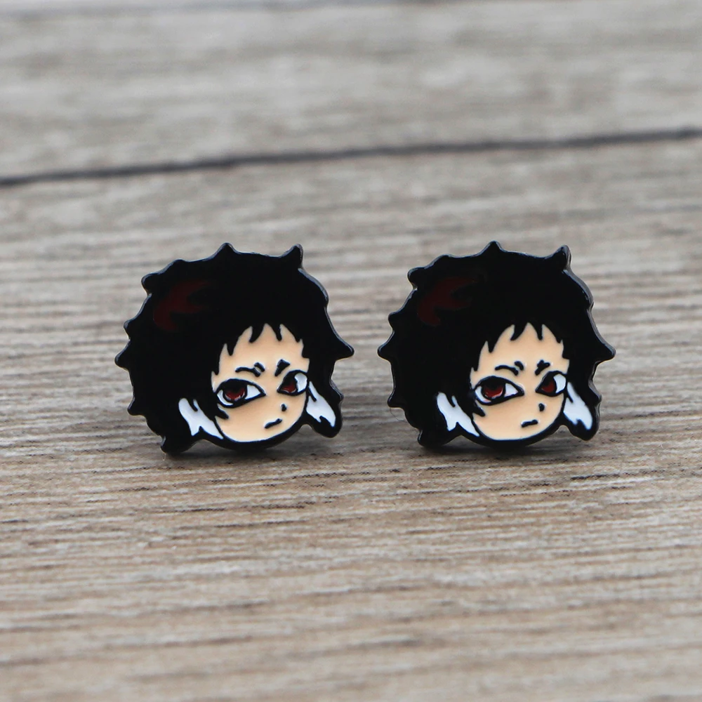 

BG582 Dongmanli 1 Pair Anime Stud Earrings For Women Enamel Earrings Party Fashion Jewelry Gifts Girls
