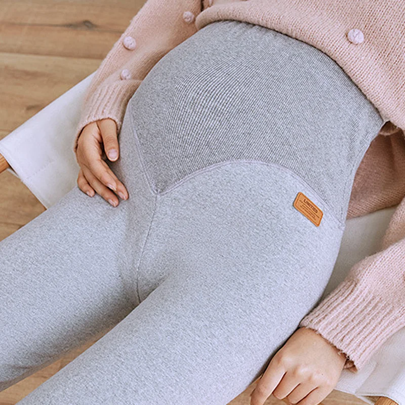 Light Grey Новинка, хлопок, женские Леггинсы для беременных, регулируемые, высокая эластичность, легинсы для беременных, летние штаны для беременных - Цвет: Light Grey