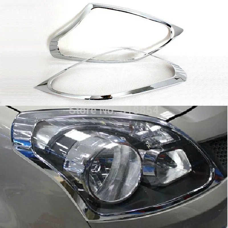 ABS Хром Передняя фара Крышка лампы 4 шт./компл. для Renault Koleos 2009 2010|abs chrome|chrome koleosrenault