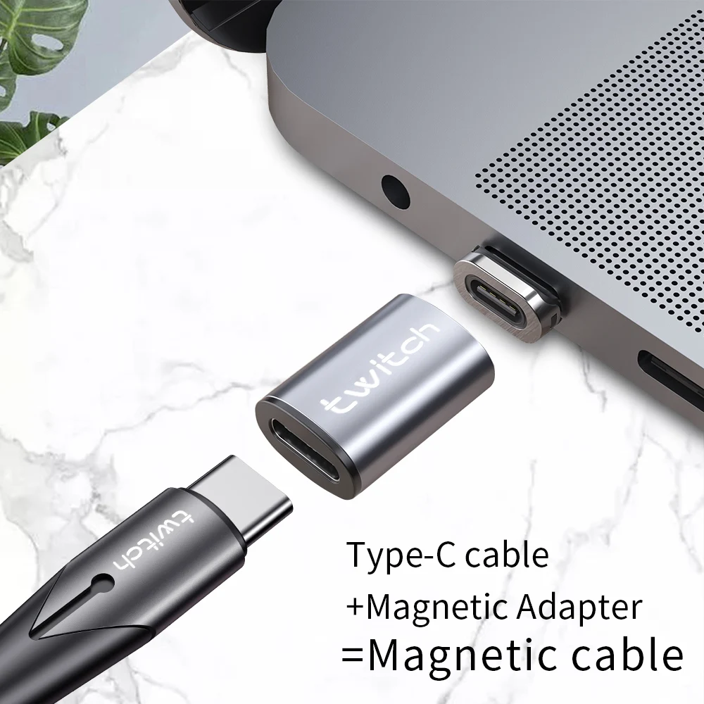 Магнитный адаптер Twitch USB Type C для iPhone Xiaomi Samsung Female To Micro iOS Magnet C|Переходники и