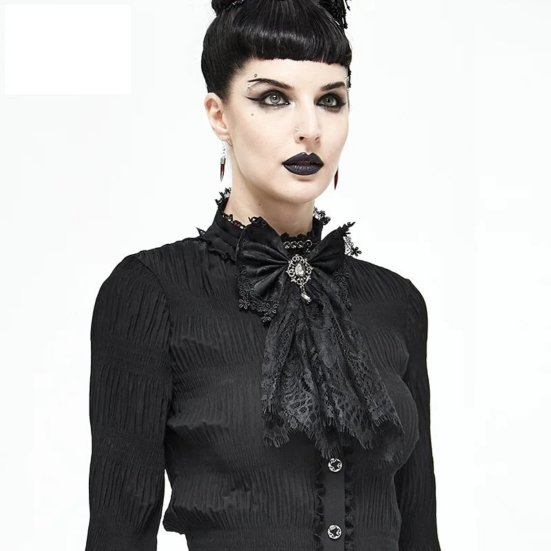 

Галстук-бабочка кружевной в готическом средневековом винтажном дворцовом стиле