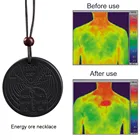 С защитой от электромагнитного излучения колье защита Кулон Quantum Pendant ожерелье с положительной энергетикой скалярной женские и мужские квантовом поле спортивные ожерелья 0903