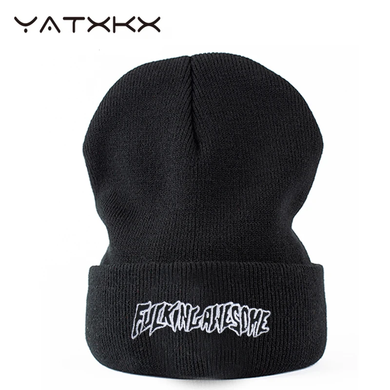 

[YaTxKx] Winter Hats for Woman Men Beanies Knitted Fluorescent Hat Autumn Female Beanie Caps Warmer Bonnet Ladies Casual Cap