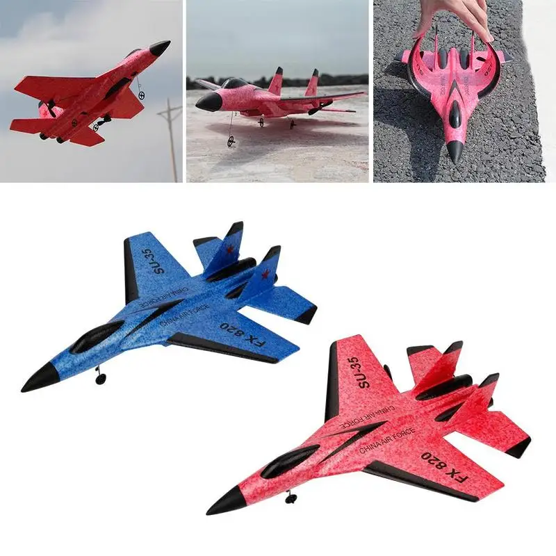 Радиоуправляемый игрушечный самолёт FX-820 2,4G 2CH SU-35 на открытом воздухе RTF Радиоуправляемый самолет игрушка планер модель самолета для детей Подарки