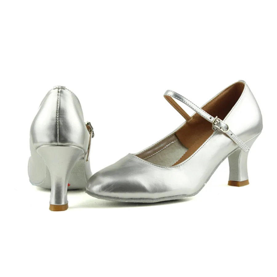 PU Heel 7cm Black Salsa Tango Latin Dance Shoes Woman Zapatos De Baile Latino Mujer Ballroom Dance Shoes