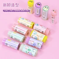 cartoon novel cute small animal eraser with fragrance can be sliced rubber special stationery for students school supplies