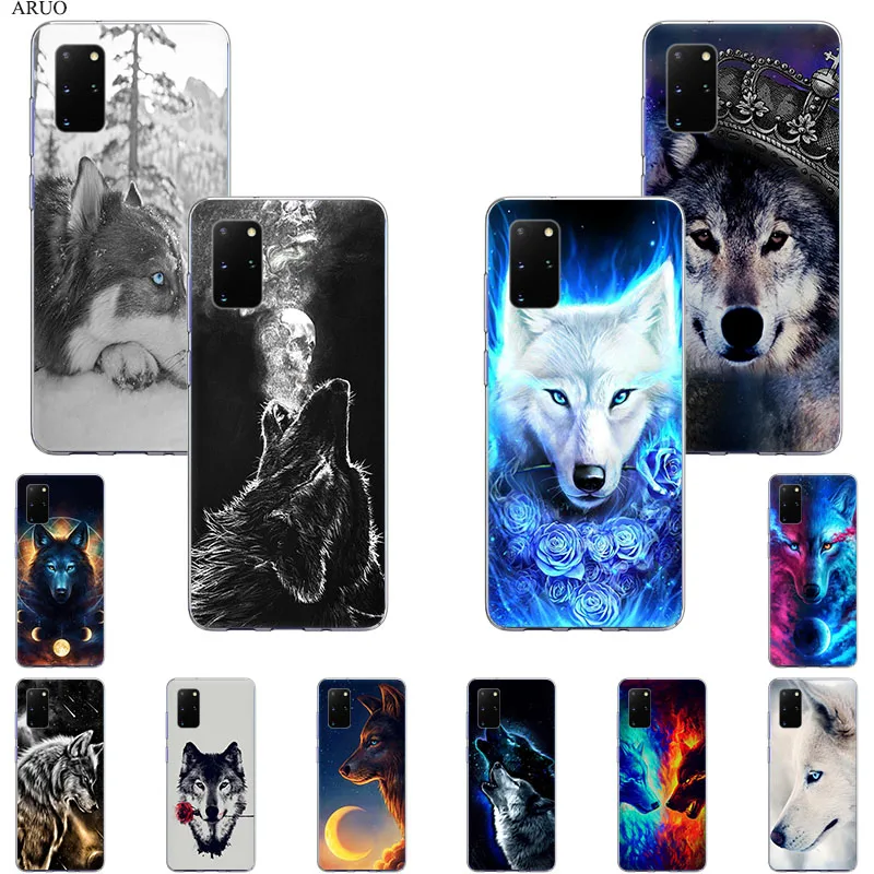Чехол для телефона Ice Wolf Moon Samsung Galaxy A51 A71 A41 A31 A21 S A10 A20E A30 A11 A40 A50 A70 A80 A60 мягкие