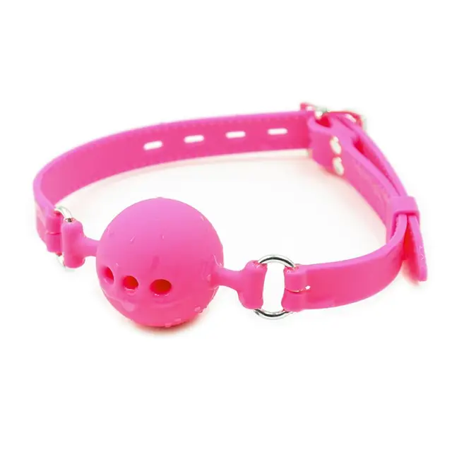 3 Sizes Soft Safety Silicone Open Mouth Gag Ball Bdsm Bondage Slave Ball Gag Erotic Sex Toys For Woman Couples Adult Sex Games 1