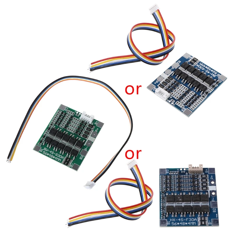 

4S 30A 12.8V w/Balance 3.2V LiFePo4 LiFe 18650 Battery BMS Protection PCB Board W3JB