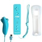 Беспроводной пульт дистанционного управления для Nintendo Wii 2 в 1, геймпад со встроенным Motion Plus nunchaku, джойстик для левой руки для Nintendo Wii