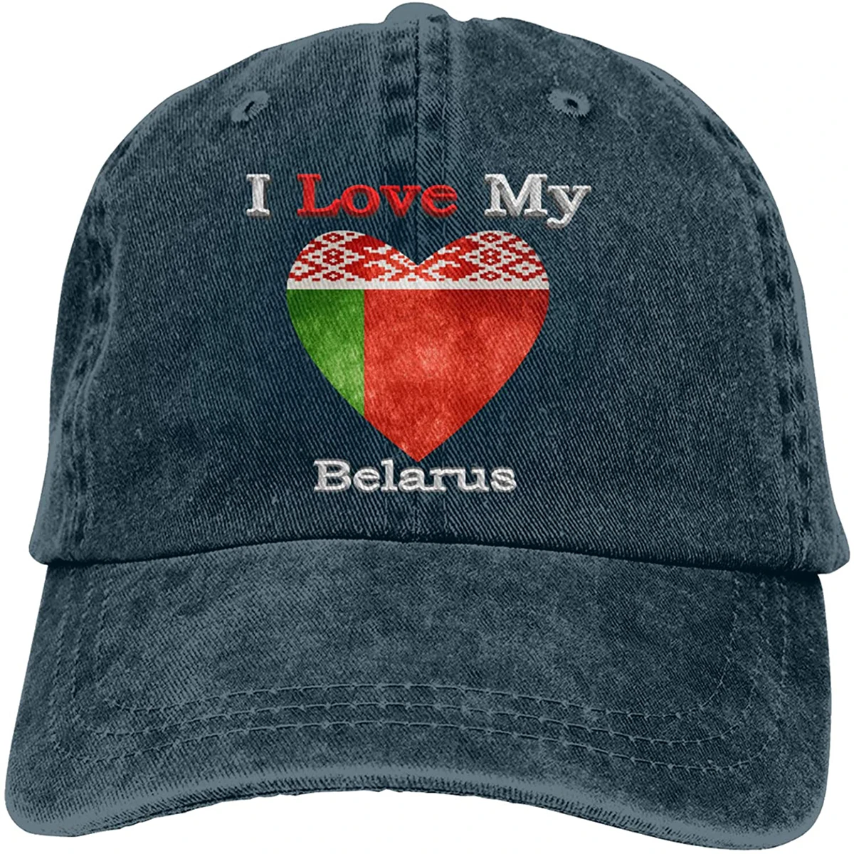 

Модная мягкая шляпа в виде флага с надписью «I Love My Беларусь»