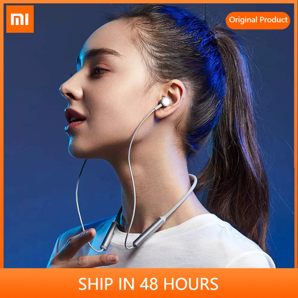 

Xiaomi Беспроводная связь Bluetooth 5,0 наушники линия Бесплатная AptX Adaptive спортивные ожерелье гарнитура магнитные наушники с шейным ободом