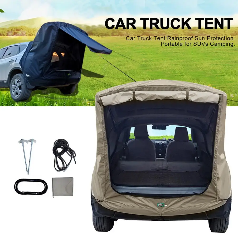 

Car Truck Tent Sun Shelter SUV Tent Auto Canopy Portable Camper Trailer Tent Rooftop Car Awning Outdoor Camping Rain Canopy