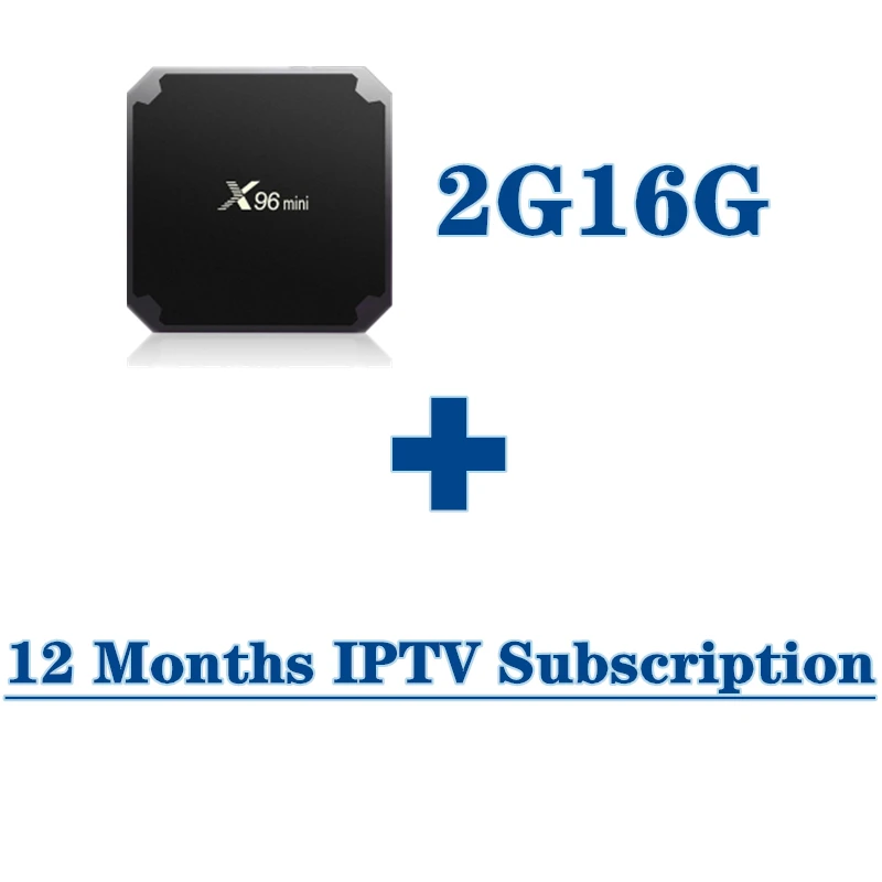 2G16Gwith12monthIPTV Швеция IP tv BOX X96mini роскошный 10000+ Live Android tv box Европа Франция Швеция Норвегия Испания Нидерланды IP tv smarters Top tv Box - Цвет: 2G16Gwith12monthIPTV