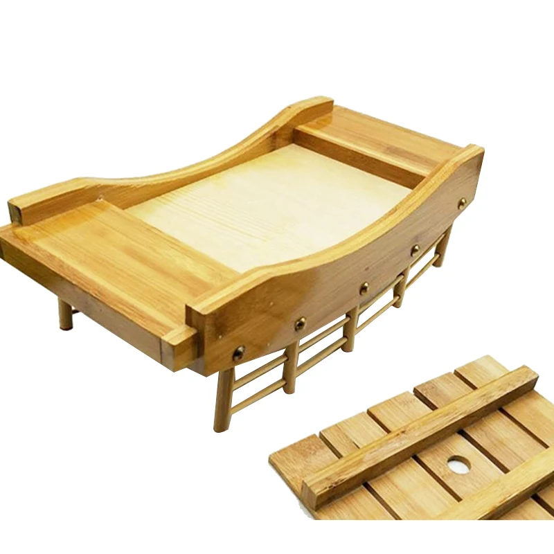 Деревянная кухня суши мост лодки сосна креативная тарелка для сашими тарелками