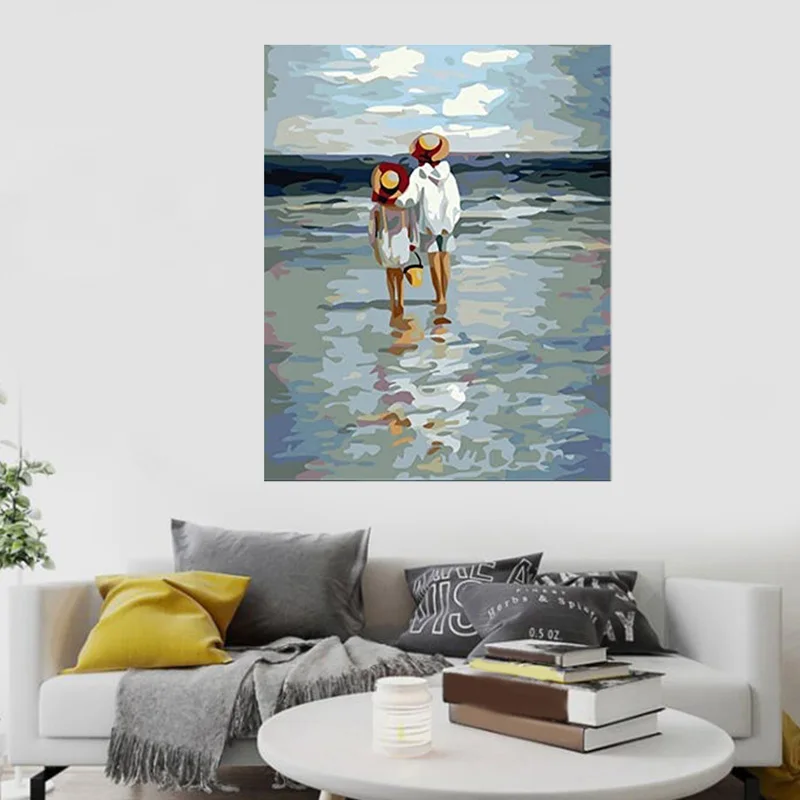 Наборы для рисования по номерам взрослых DIY Рисование на холсте краска