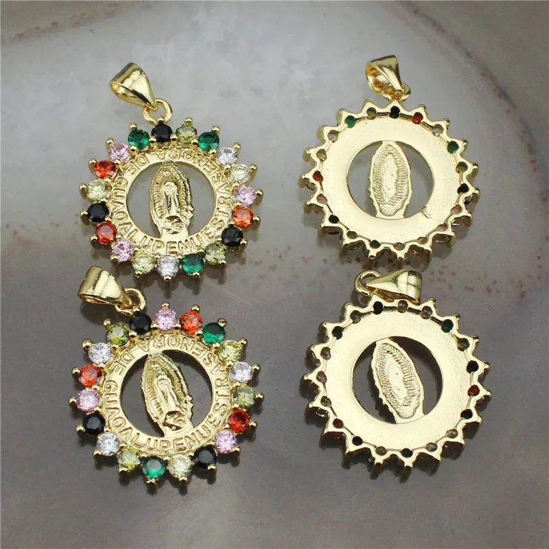 20*25 мм 20 шт./лот модная Радужная религия cz Очаровательная подвеска кубический