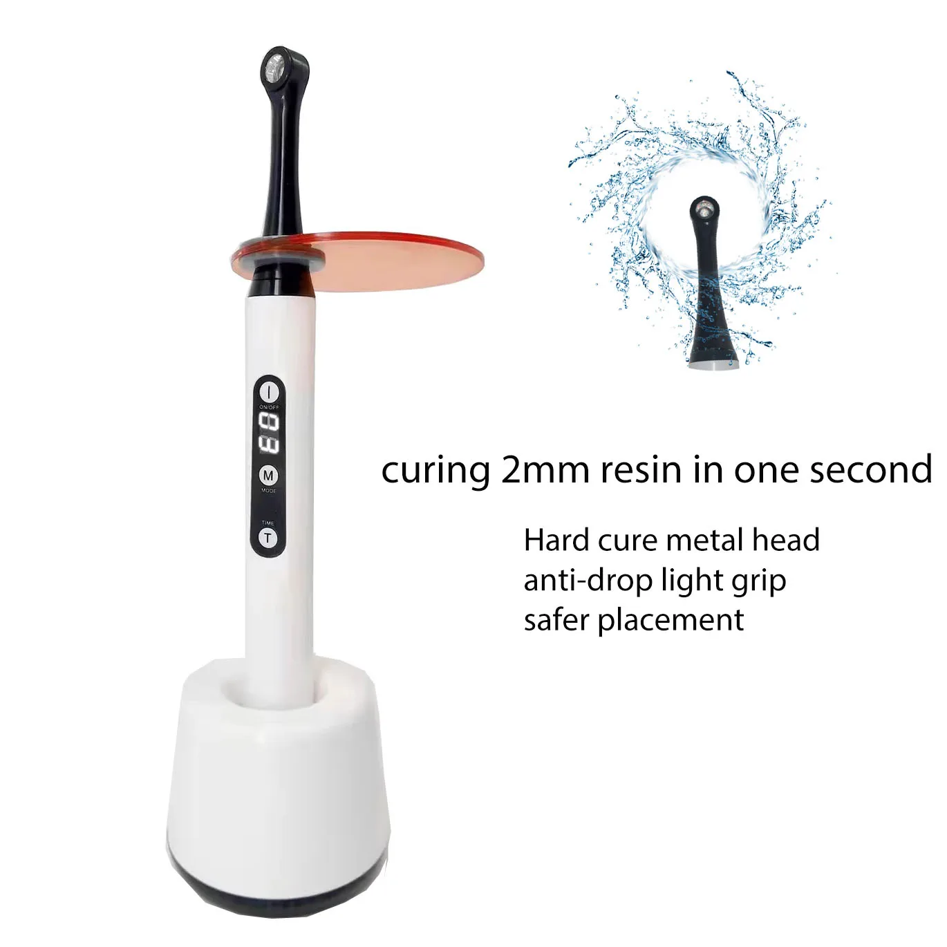 Dental Light Curing Machine 1 Second Wireless LED Cure Lamp Composite Resin Blue 2700mW/c㎡ 5W High Power Dentistry Equipments